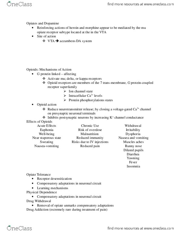 PMY 302 Lecture Notes - Lecture 13: Vinblastine, Dysphoria, Azathioprine thumbnail