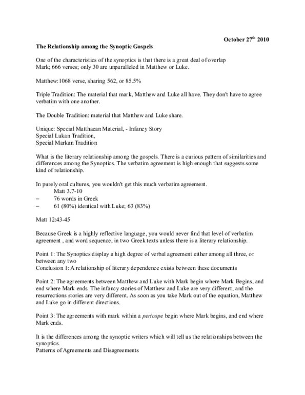 Rlg241y1 Lecture Notes Fall 2012 Lecture 2 Codex Vaticanus