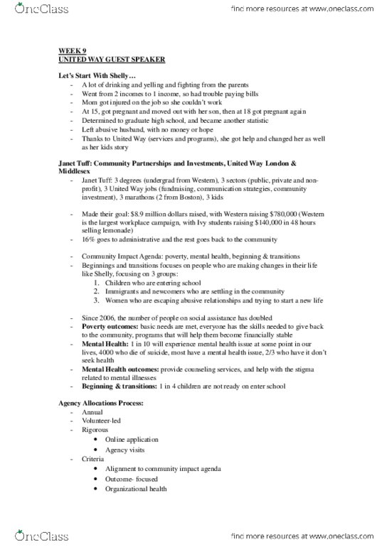 Health Sciences 1002A/B Lecture Notes - Lecture 9: Asperger Syndrome, Endocarditis thumbnail