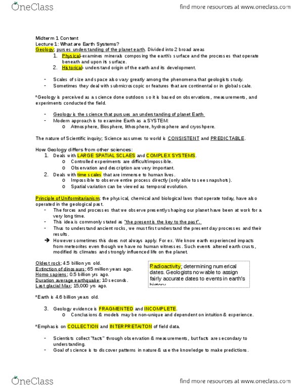 GEO 1111 Lecture Notes - Lecture 1: Continental Drift, Deductive Reasoning, Inductive Reasoning thumbnail