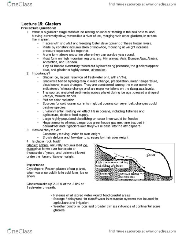 GEO 1111 Lecture Notes - Lecture 15: Himalayas, Permafrost, Weather Modification thumbnail