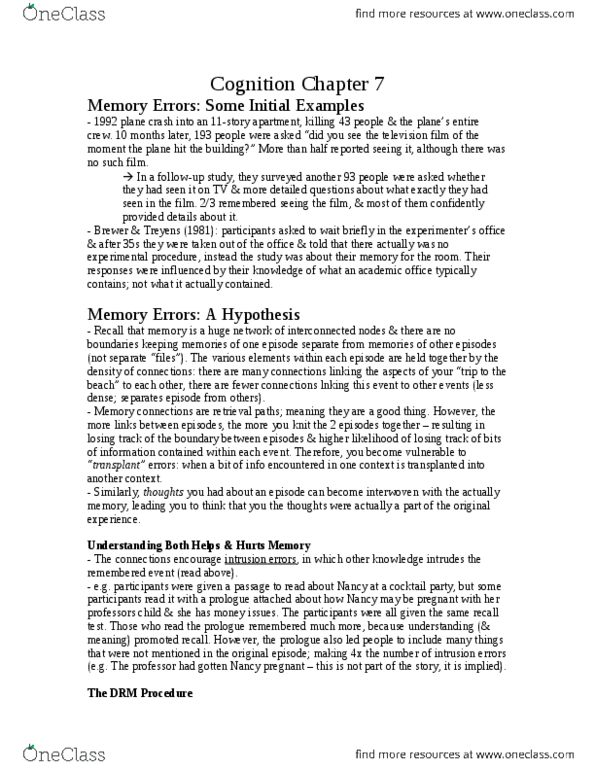 PSYC 2650 Chapter 7: chapter 7 notes .pdf thumbnail