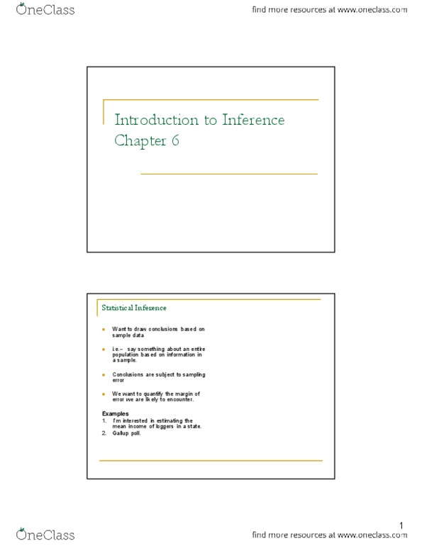 BUEC 232 Lecture Notes - Lecture 6: Standard Deviation, Statistical Significance, Type I And Type Ii Errors thumbnail