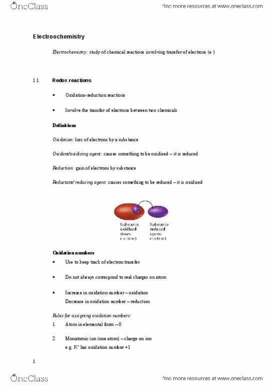 CAS CH 112 Chapter Notes - Chapter 7: Cathodic Protection, Nernst Equation, Reducing Agent thumbnail