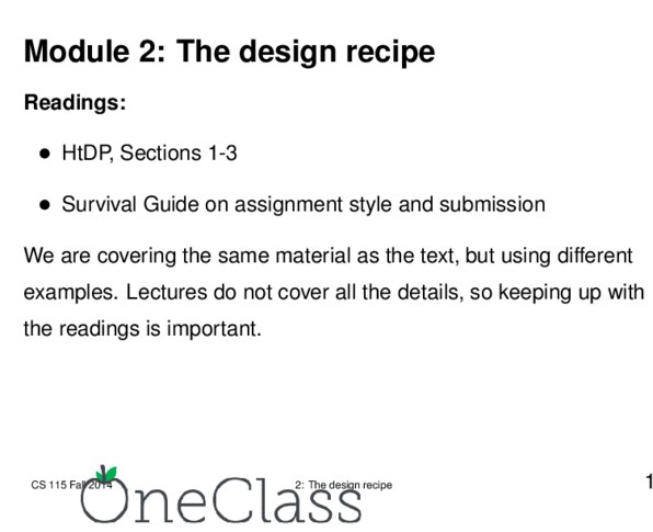 CS115 Lecture Notes - Lecture 2: List Of Fables Characters, Empty String, Substring thumbnail