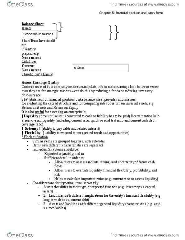 MGT220H5 Chapter Notes - Chapter 5: Petty Cash, Dete, Debt Service Coverage Ratio thumbnail