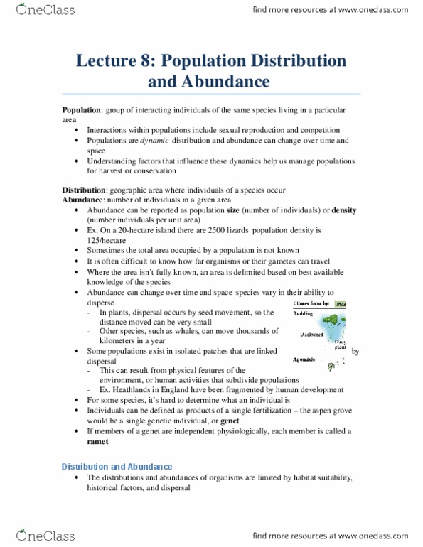 Biology 2483A Lecture 8: 8. Population Distribution and Abundance.docx thumbnail