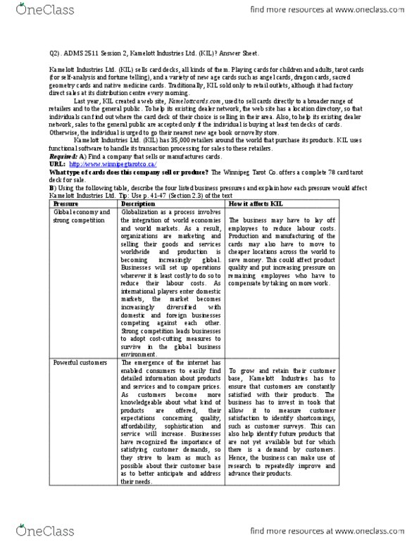 ADMS 2511 Chapter Notes - Chapter 2: Reed Business Information, Cleaner Production, Uptodate thumbnail