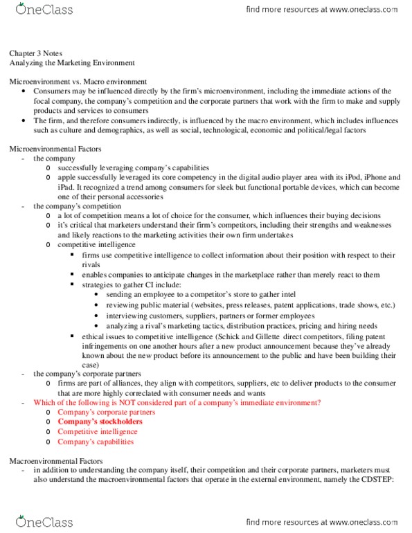 Management and Organizational Studies 2320A/B Chapter 3: Chapter 3 Notes.docx thumbnail