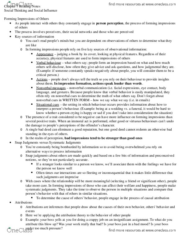 Psychology 2035A/B Chapter Notes - Chapter 7: Authoritarianism thumbnail