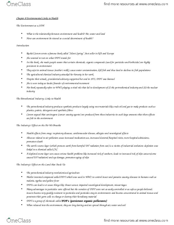 Health Sciences 1002A/B Chapter Notes - Chapter 8: Cleft Lip And Cleft Palate thumbnail