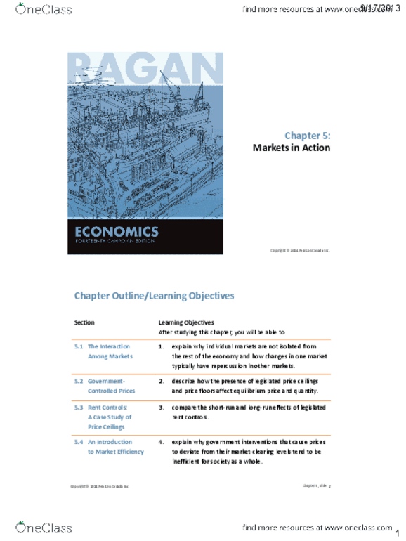 ECON 103 Lecture Notes - Lecture 9: Deadweight Loss, Competitive Equilibrium, Economic Surplus thumbnail