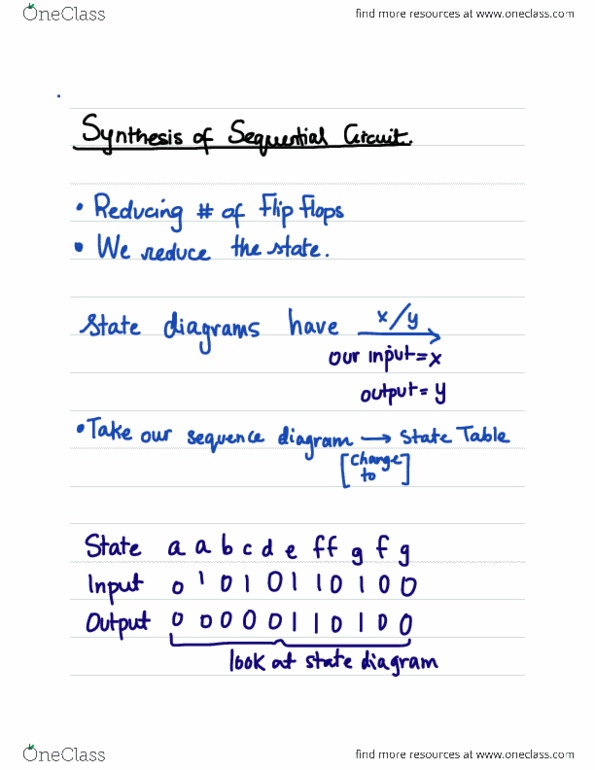 COMPENG 2DI4 Lecture Notes - Lecture 21: Sequential Circuits, Eprom, State Diagram thumbnail