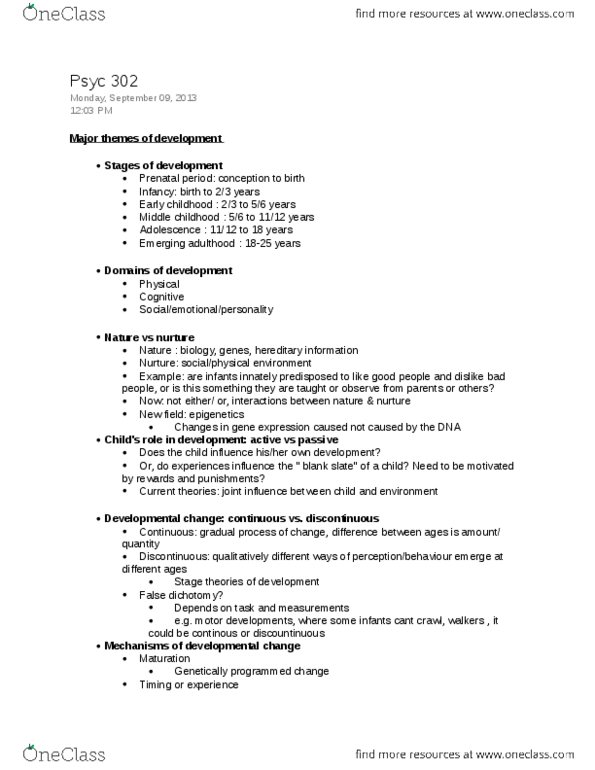 PSYC 302 Lecture Notes - Lecture 1: Mesoderm, Informed Consent, Cell Migration thumbnail