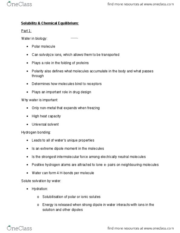 CHEM 1A03 Lecture Notes - Lecture 6: Strong Electrolyte, Nonmetal, Octanol thumbnail