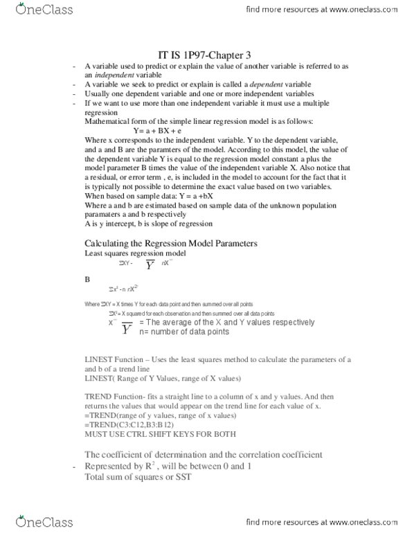 ITIS 1P97 Lecture Notes - Lecture 3: Dependent And Independent Variables thumbnail