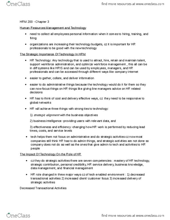 NUTR 431D2 Chapter 3: HRM 200 - chapter 3 notes.docx thumbnail