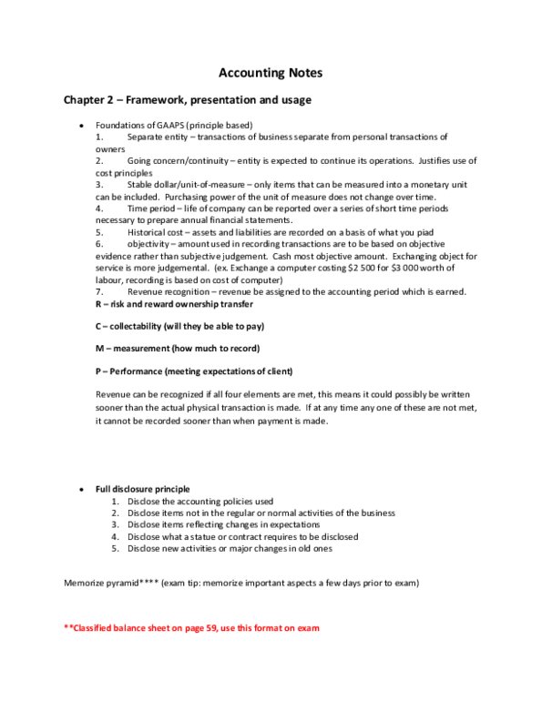 MGAB03H3 Lecture : Excellent, well written accounting notes for chapters 1,2 and discussion notes thumbnail