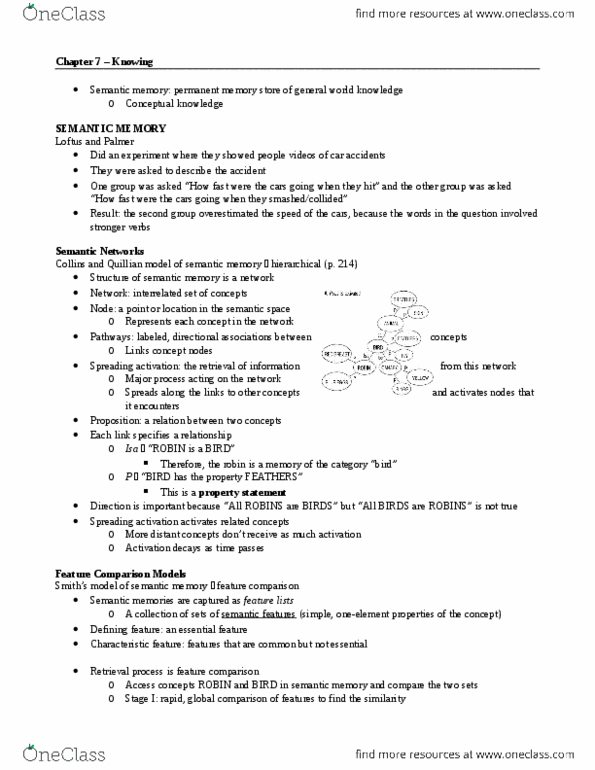 PSY270H5 Chapter Notes - Chapter 7: Anomic Aphasia, Embodied Cognition, Dependent And Independent Variables thumbnail