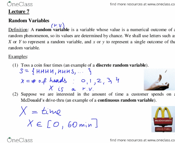STAB22H3 Lecture Notes - Lecture 7: Binomial Coefficient, Probability Distribution, Standard Deviation thumbnail