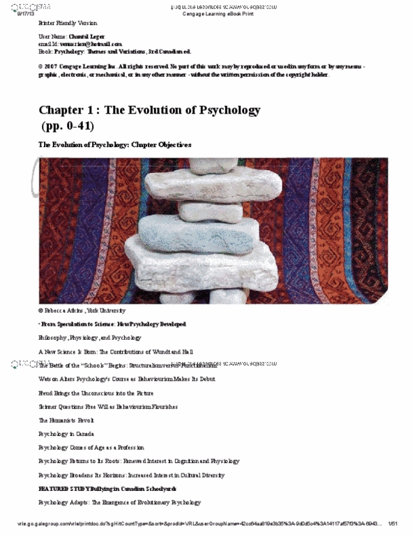 PSYC 1001 Chapter 1: Phychology - Themes and Variations, 3rd Canadien ed - Chapter 1.pdf thumbnail