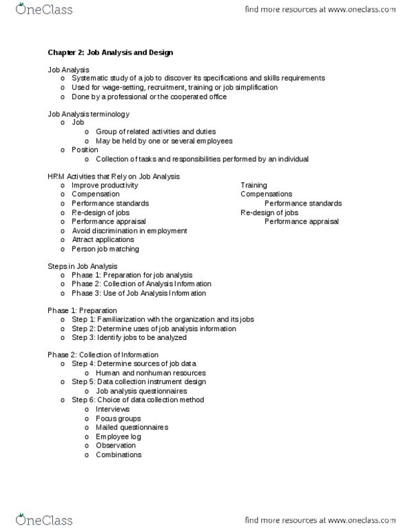 MHR 523 Lecture Notes - Lecture 2: Performance Appraisal, Industrial Engineering, Job Performance thumbnail