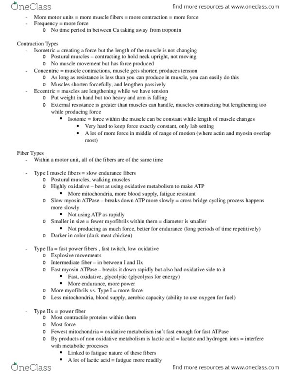 KINESIOL 1A03 Lecture Notes - Lecture 12: Masseter Muscle, Triceps Brachii Muscle thumbnail