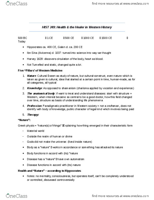 HIST 249 Lecture 1: HIST 249 Notes.docx thumbnail