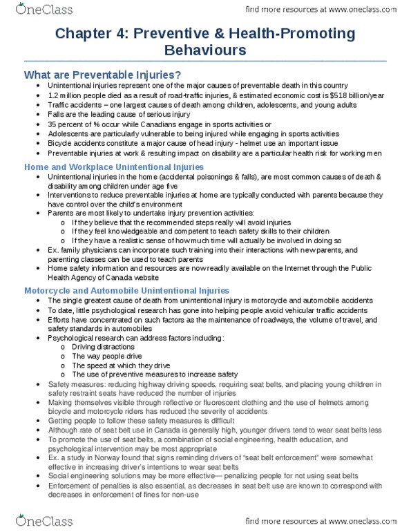 Psychology 2036A/B Chapter Notes - Chapter 4: Prostate Cancer Screening, Colorectal Cancer, Fecal Occult Blood thumbnail