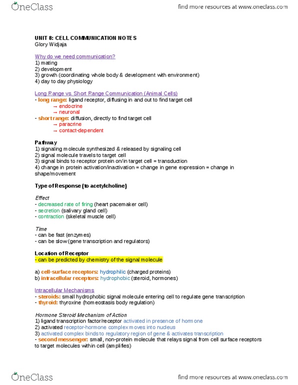 BIOL130 Lecture Notes - Lecture 8: Salivary Gland, Artificial Cardiac Pacemaker, Thyroid thumbnail