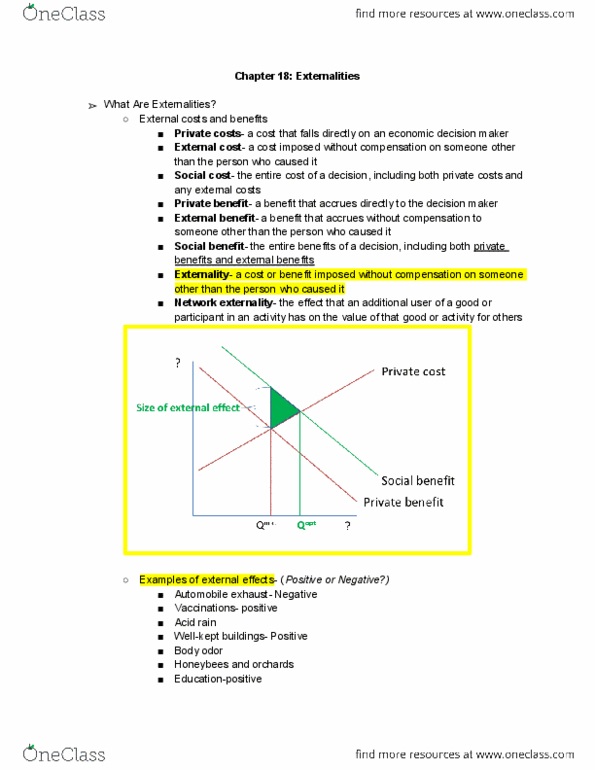 ECON 200 Chapter Notes - Chapter 18: Economic Surplus, Social Cost, Demand Curve thumbnail