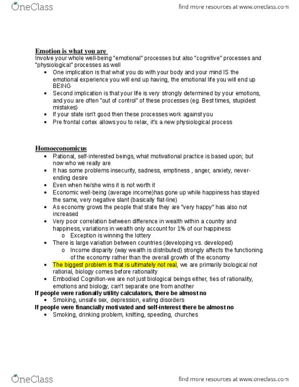 PSY100H1 Lecture Notes - Lecture 13: Economic Inequality, Frontal Lobe, Flatline thumbnail