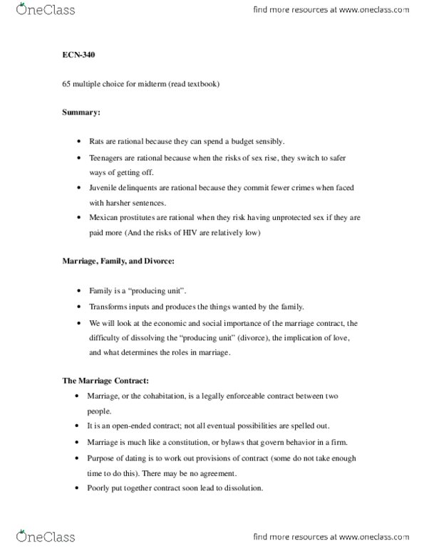 ECN 340 Lecture 6: ECN340- Marriage, Family, and Divorce.docx thumbnail