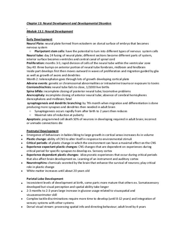 PSYB65H3 Chapter 13: Neural Development and Developmental Disorders thumbnail