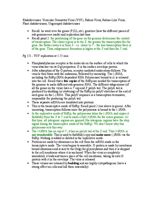 CSB351Y1 Lecture Notes - Polyadenylation, Plant Virus, Antibody thumbnail