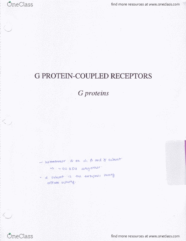 PHC230H1 Lecture 5: 5.Molepharm G-protein.PDF thumbnail