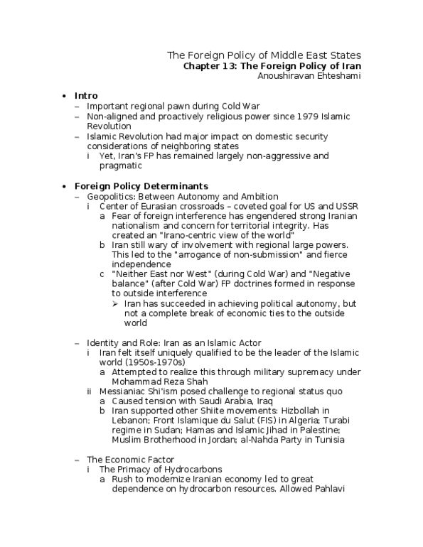POLI 341 Chapter Notes -Geopolitics thumbnail