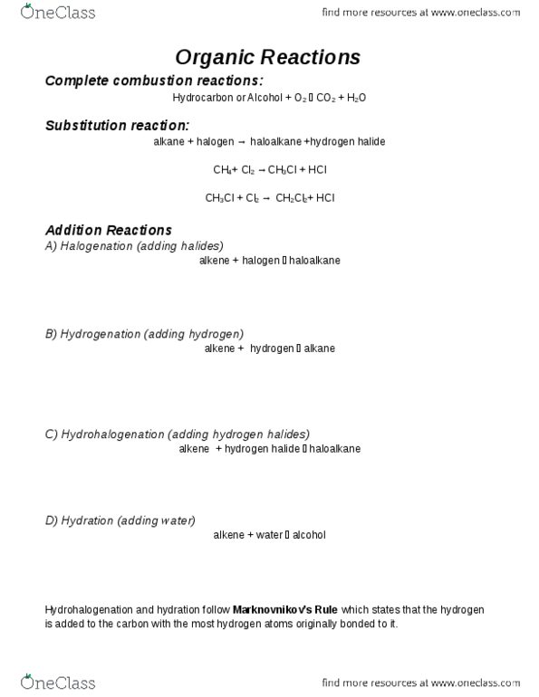 CHM151Y1 Lecture Notes - Lecture 2: Organic Chemistry, Aldehyde, Sodium Hydroxide thumbnail