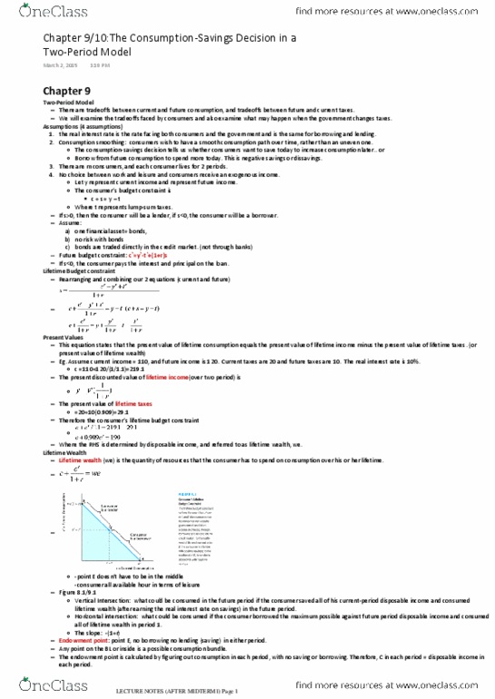 Economics 2152A/B Lecture 9: econ 2152 Chapter9 and 10 Notes.pdf thumbnail