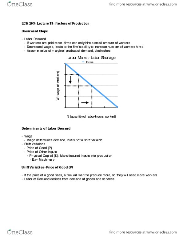 ECN 203 Lecture Notes - Lecture 13: Root Mean Square, Marginal Product, Opportunity Cost thumbnail