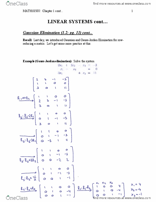 Applied Mathematics 1411A/B Lecture Notes - Lecture 2: List Of Forgotten Realms Nations, Block Matrix, Lincoln Near-Earth Asteroid Research thumbnail