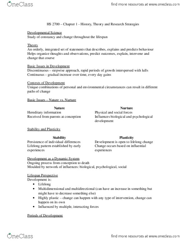 Health Sciences 2700A/B Lecture Notes - Lecture 1: Puberty, Ethology thumbnail