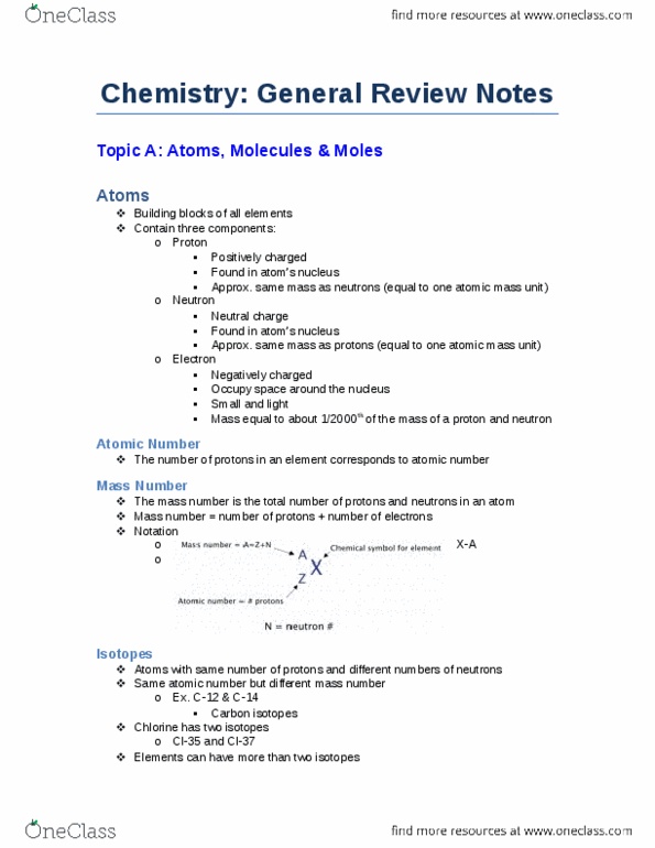 Chemistry 1027A/B Lecture Notes - Lecture 12: Unified Atomic Mass Unit, Mole Fraction, Molecular Mass thumbnail