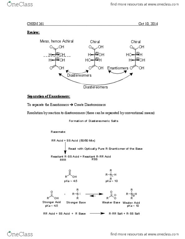 CHEM164 Lecture Notes - Lecture 10: Concerted Reaction, Enantiomer, Leaving Group thumbnail