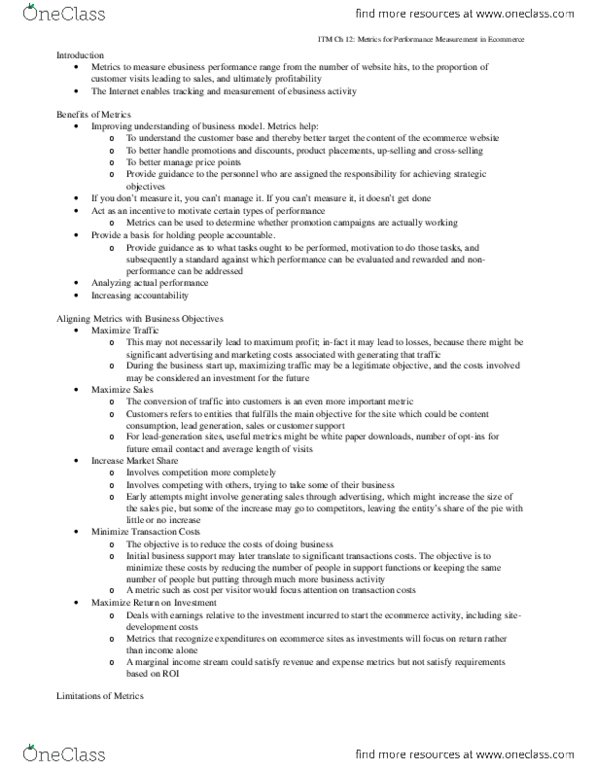 ITM 350 Chapter 12: ITM 350 Ch 12 Notes.docx thumbnail