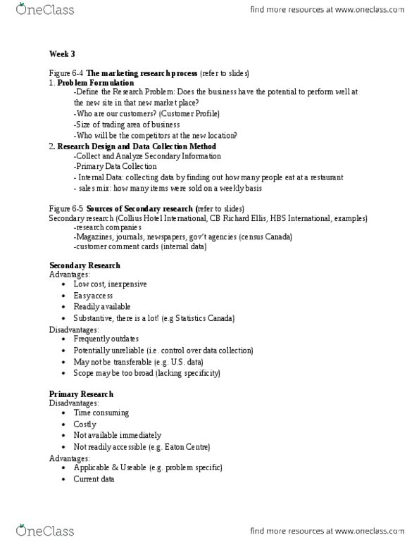 HTM 402 Lecture Notes - Lecture 3: Cbre Group, Swot Analysis, Feasibility Study thumbnail