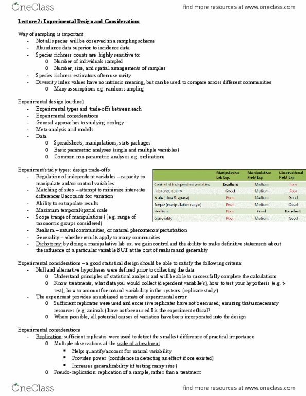 Biology 3445F Lecture Notes - Lecture 2: Normal Distribution, Central Tendency, Standard Deviation thumbnail