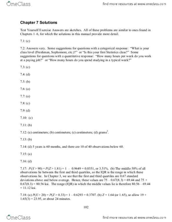 Statistical Sciences 1024A/B Chapter Notes - Chapter 7: Musical Tone, Dependent And Independent Variables, Torrey Pine thumbnail