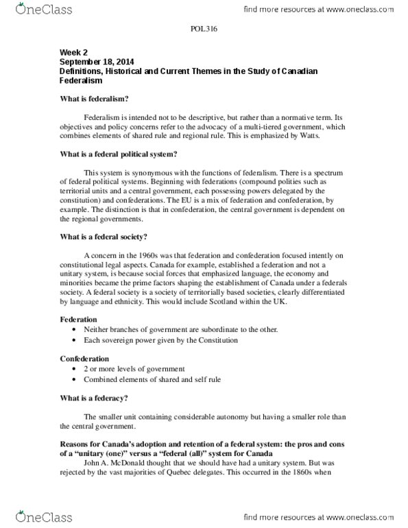 POL316Y1 Lecture Notes - Lecture 7: North American Free Trade Agreement, Indexation, Major League Gaming thumbnail
