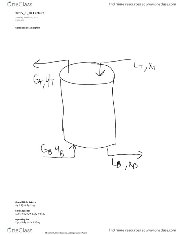 CHEN 3006 Lecture Notes - Lecture 31: Inert Gas thumbnail